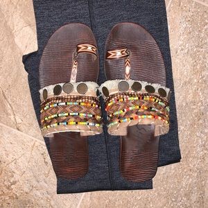 Blowfish women’s beaded sandals w/ toe loop